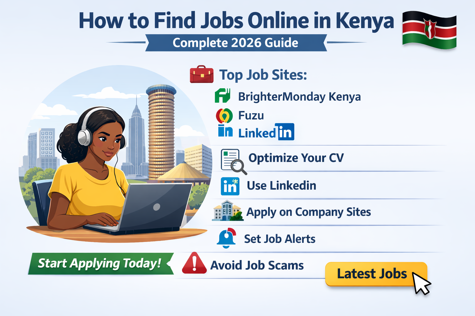How to Find Jobs Online in Kenya