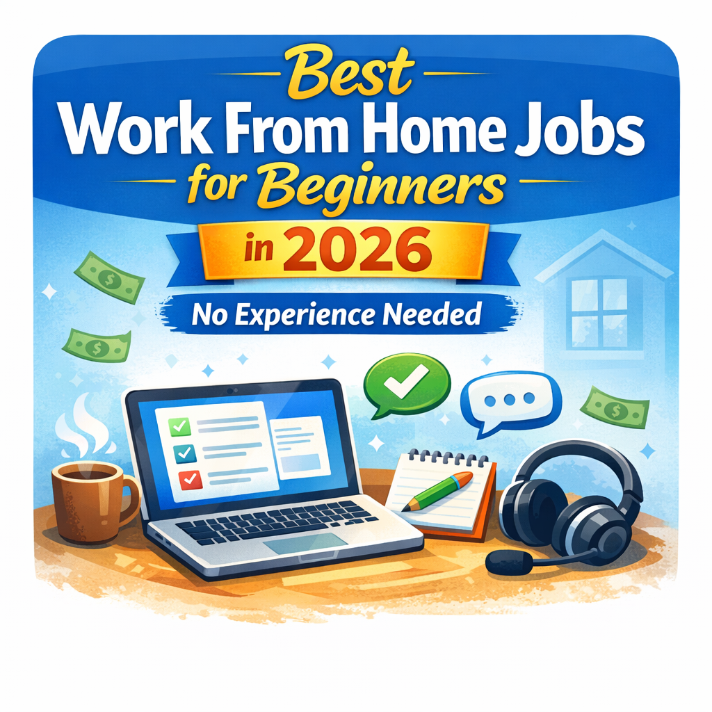 Best Work From Home Jobs for Beginners in 2026
